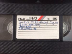 Video tape cover that identifies the orgin and story inside the tape